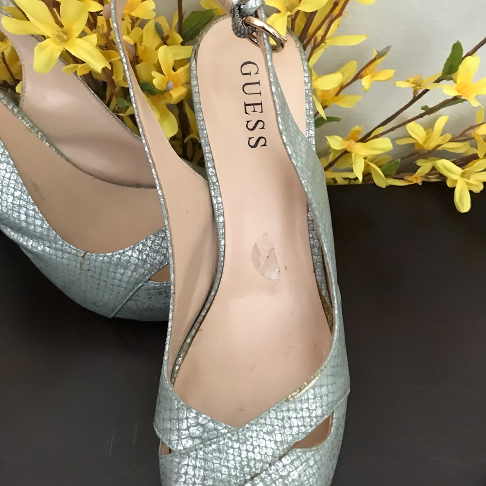 Light green—snake embossed platform heel!